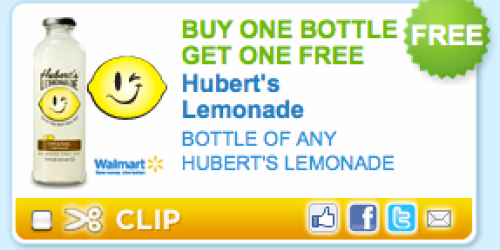 Rare Buy 1 Get 1 Free Hubert’s Lemonade Coupon