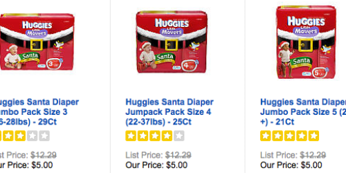 ToysRUs.com: Huggies Santa Diapers $5 Shipped