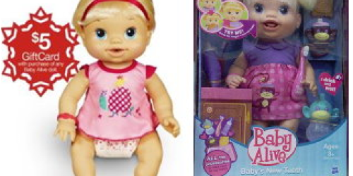 Target: Baby Alive Doll Only $4.98 (After Gift Card)