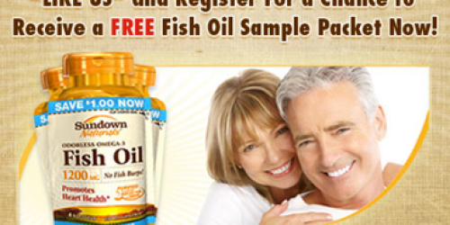 FREE Sundown Naturals Fish Oil Sample