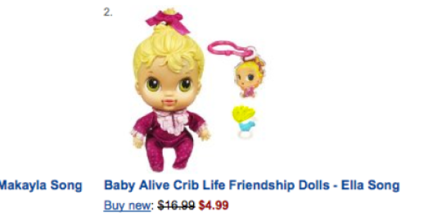 Amazon: Baby Alive Crib Life Dolls $4.99 Shipped