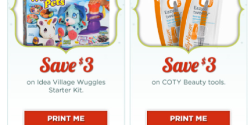 Rite Aid: Idea Village Wuggies Starter Kit and COTY Beauty Tools Coupons (Facebook)