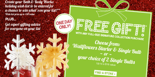 Bath & Body Works: FREE Gift with Full-Size Signature Collection Purchase (12/19 Only)