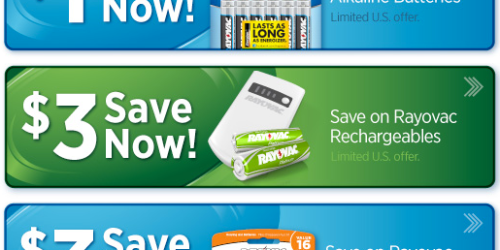 Rayovac Battery Coupons Reset (Facebook)