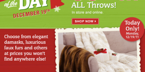 Cost Plus World Market: 50% Off Throws (Today Only!) + Additional 10% Off