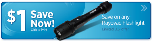 $1/1 Rayovac Flashlight Coupon = Free at Walmart • Hip2Save