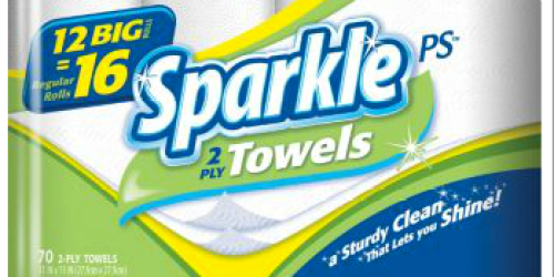 Staples.com: Free Shipping (No Minimum!) = 12 BIG Sparkle Paper Towels $8.99 Shipped