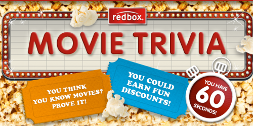 Redbox Movie Trivia: Save Up to 50¢ Off Your Next Rental (Play Daily Through 2/5)