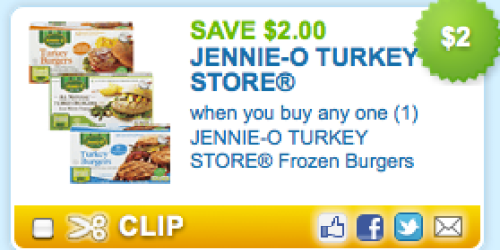 High Value $2/1 Jennie-O Turkey Store Frozen Burgers Coupon + More