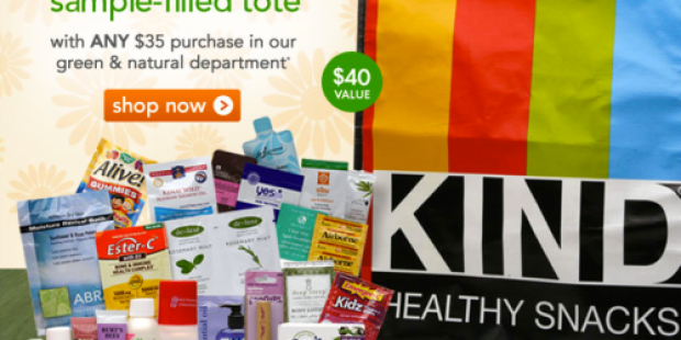 Drugstore.com: FREE Sample-Filled KIND Tote ($40 value!) w/ Purchase of $35 (+ Free Shipping!)