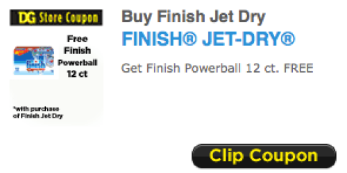Dollar General: Great Deal on Finish Jet-Dry & Powerball Tabs AND Lysol Cleaning Products