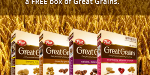 FREE Post Great Grains Cereal (Facebook)