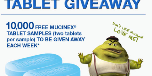 Free Mucinex Sample-1st 10,000 (Facebook)