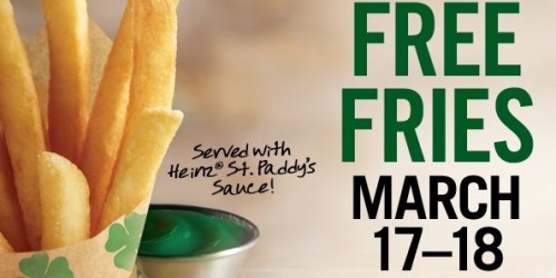 Burger King: Free Value-Size Fries (March 17th-18th)