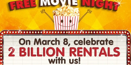 FREE Redbox Rental Tomorrow (March 8th)