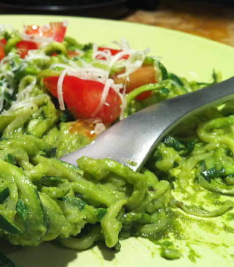 Pesto with Zucchini "Noodles" | Hip2Save