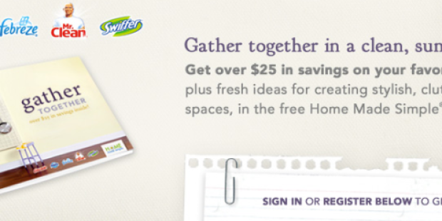 Free Gather Together Coupon Booklet from P&G (Over $25 Worth of Coupons!)