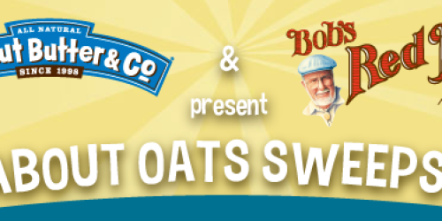 Nuts About Oats Sweepstakes: $1/1 Peanut Butter & Co AND $1/1 Bob’s Red Mill Coupons (1st 20,000!)