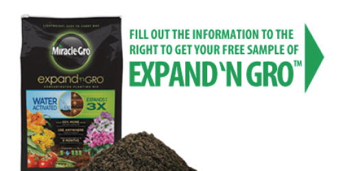 FREE Sample of Miracle Gro Expand ‘N Gro