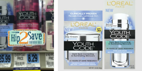 Rite Aid: Free L’Oreal Youth Code Cleansers