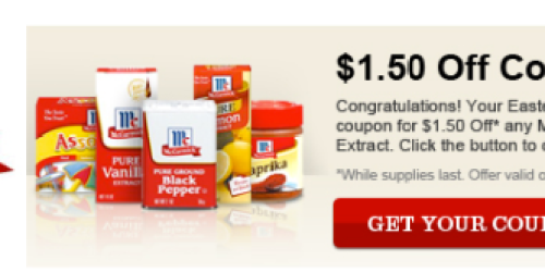 High-Value $1.50/1 McCormick Coupon (Will Be Available Again Sometime Today!)