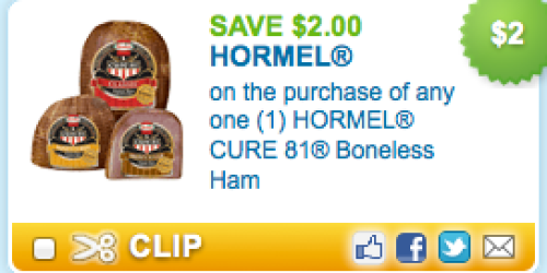 Rare $2/1 Hormel Boneless Ham Coupon