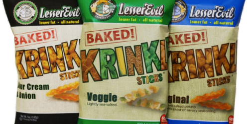 FREE Sample Bag Of LesserEvil Krinkle Sticks