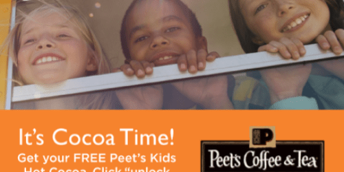 Mamasource: FREE Kid’s Hot Cocoa at Peet’s Coffee & Tea (3/29-4/12)
