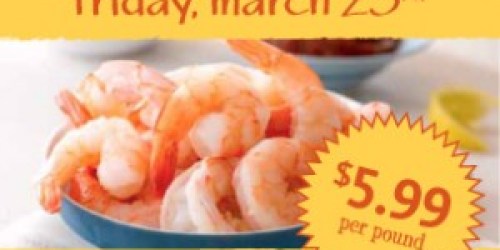 Whole Foods: Shrimp Sale Tomorrow (3/23)