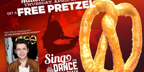 Pretzelmaker: FREE Pretzels (April 26th)