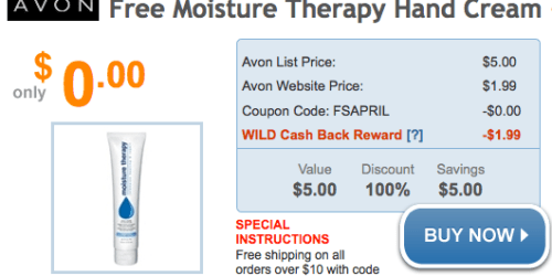 ShopAtHome.com: FREE Avon Lotion (After Cash Back) + FREE Shipping on $10 Orders