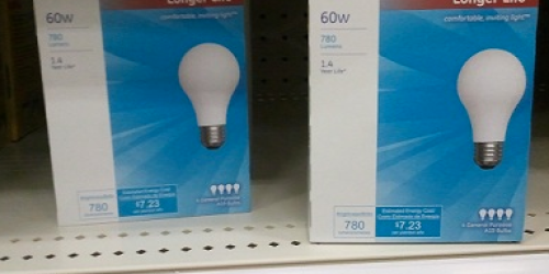 Target: 4-pack of GE Lightbulbs Only $0.39