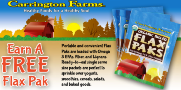 Carrington Farms: Earn a FREE Flax Pak