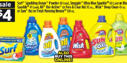 Dollar General: Wisk Laundry Detergent ONLY $2 (Plus, $5 Off $25 Coupon Valid 4/21 Only)