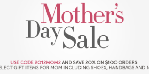 Amazon: 20% Off Orders of $100+ on Gifts for Mom (Save on Shoes, Handbags, Sunglasses & More)