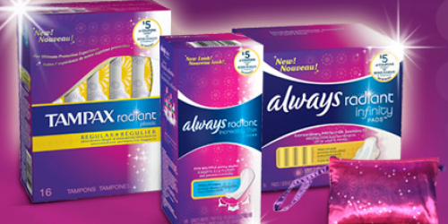 Vocalpoint: FREE Always & Tampax Radiant Sample Pack (Includes Pouch & 2 Coupons!)