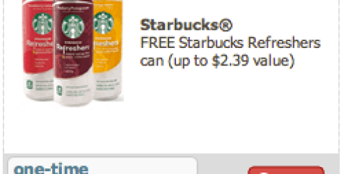Safeway & Affiliate Stores: FREE Starbucks Refreshers eCoupon!?
