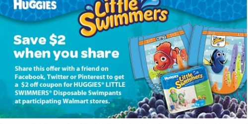 New $2/1 Huggies Little Swimmers Coupon = Only $2.99 per Package at Walgreens (Thru 5/26)