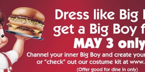 Frisch’s Big Boy Restaurant: Free Big Boy Burger w/ Big Boy Costume (May 3rd)