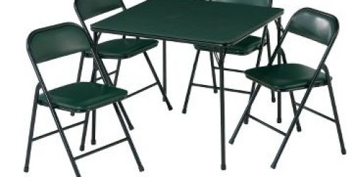 Cabela’s.com: 5-Piece Card Table and Chair Set Only $29.88 Shipped to Store (Reg. $99.99!)