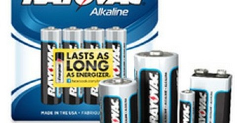 New $0.55/1 Rayovac Alkaline Batteries Coupon