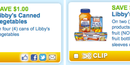 New Coupons.com Coupons: Libby’s, Kotex, Raisin Bran, Centrum + Much More