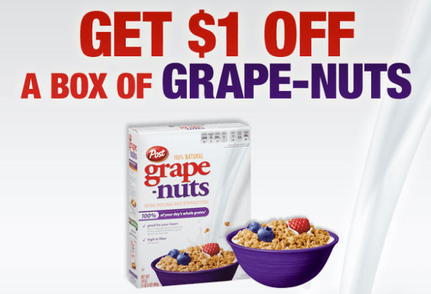 High Value $1/1 Grape-Nuts Cereal Coupon