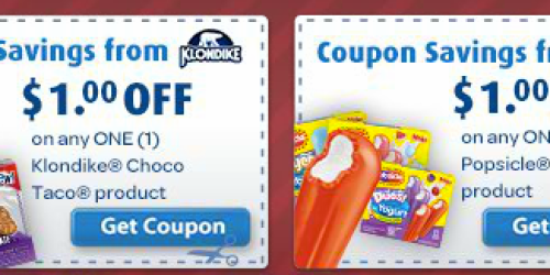High Value $1/1 Popsicle & Klondike Coupons