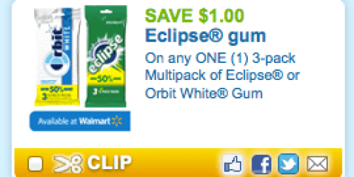 Rare $1/1 Orbit or Eclipse Gum 3-Pack Coupon