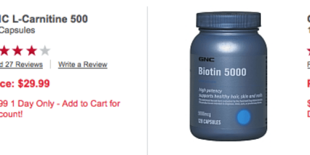 GNC.com: $9.99 Vitamin Sale (Up to $29.99 Value!) + FREE Shipping – No Minimum