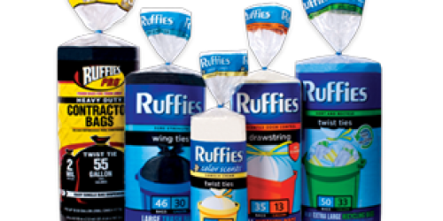 Rare $0.50/1 Ruffies Trash Bags Coupon (Back Again!) = Only $1.12 per Package at Walmart