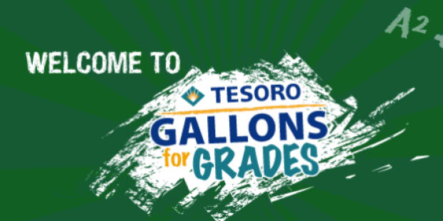 Tesoro Gallons for Grades Program: Earn a FREE $10 Gas Card w/ Good Grades (Select States)