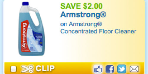 High Value $2/1 Armstrong Floor Cleaner Coupon (Reset!) = Only $2.43 at Walmart