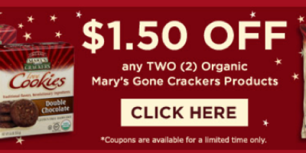 $1.50/2 Gluten Free Mary’s Gone Crackers Coupon